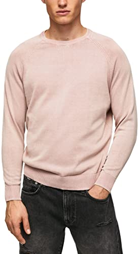 Pepe Jeans Herren James Crew Long Sleeves Knits, Pink (Bleach Pink), L von Pepe Jeans