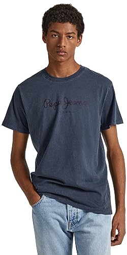 Pepe Jeans Herren Jayden T-Shirt, Blue (Dulwich), S von Pepe Jeans