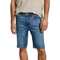 Pepe Jeans Herren Jeans Short SLIM SHORT HATCH - Mid Waist Slim Fit - Blau von Pepe Jeans