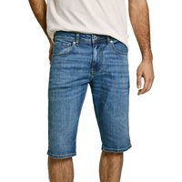 Pepe Jeans Herren Jeans Short STRAIGHT SHORT CASH Mid Waist Regular Fit - Blau von Pepe Jeans
