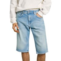 Pepe Jeans Herren Jeans Short STRAIGHT SHORT CASH Mid Waist Regular Fit - Blau von Pepe Jeans