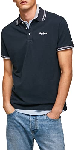 Pepe Jeans Herren Jett Polo, Blue (Dulwich), XXL von Pepe Jeans