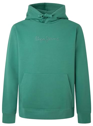 Pepe Jeans Herren Joe Hoodie Kapuzenpullover, Grün (Jungle Green), XL von Pepe Jeans