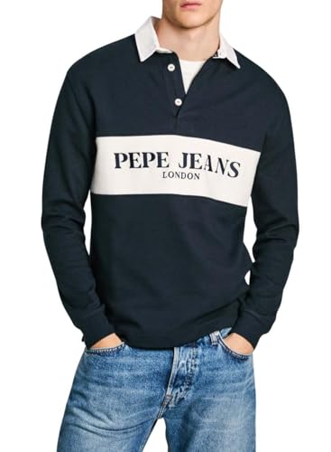 Pepe Jeans Herren Joey Polo, Blau (Dulwich Blue), M von Pepe Jeans