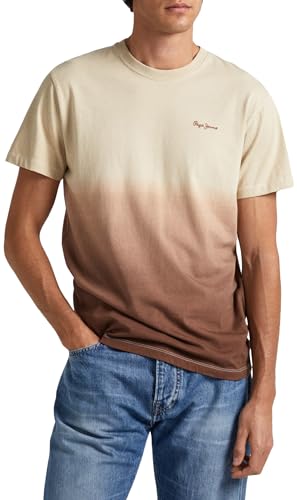 Pepe Jeans Herren Kenneth Ss T-Shirt, Brown (Sand), XXL von Pepe Jeans
