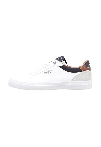 Pepe Jeans Herren Kenton Court M Sneaker, White (White), 40 EU von Pepe Jeans