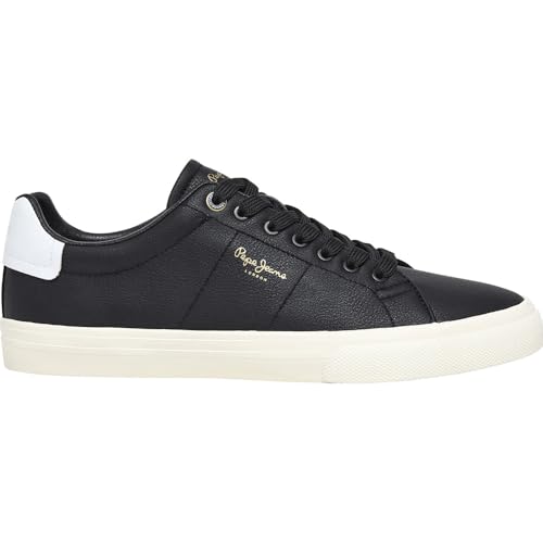 Pepe Jeans Herren Kenton Fresh M Sneak, Schwarz, 44.5 EU von Pepe Jeans