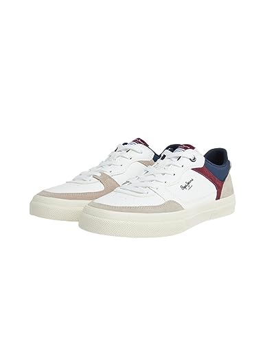 Pepe Jeans Herren Kenton MASTERLOW Sneaker, White (White), 40 EU von Pepe Jeans