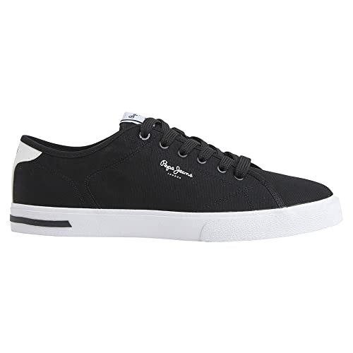 Pepe Jeans Herren Kenton Road M Sneaker, Black, 45 EU von Pepe Jeans