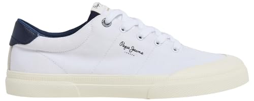 Pepe Jeans Herren Kenton Serie M Sneaker, Weiß (Weiß), 10 von Pepe Jeans