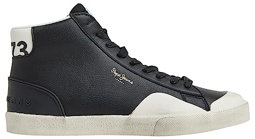 Pepe Jeans Herren Kenton VINTAGEHIGH M Sneaker, Black (Black), 42 EU von Pepe Jeans