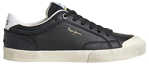 Pepe Jeans Herren Kenton Vintage M Sneaker, Black (Black), 44 EU von Pepe Jeans