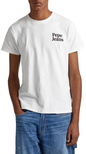 Pepe Jeans Herren Kody T-Shirt, White (Off White), L von Pepe Jeans