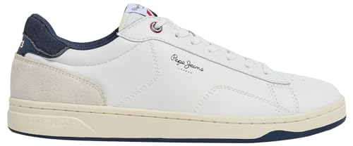 Pepe Jeans Herren Kore Basic M Sneaker, Weiß (Weiß), 10 von Pepe Jeans