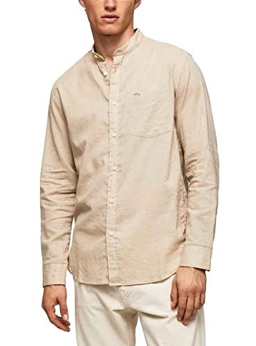 Pepe Jeans Herren Levenshulme Shirt, Brown (Malt), S von Pepe Jeans