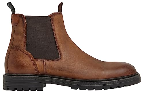 Pepe Jeans Herren Logan Chelsea Boot, Brown (Cognac), 43 EU von Pepe Jeans