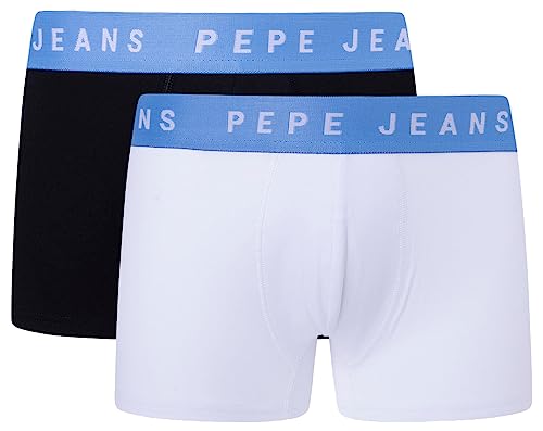 Pepe Jeans Herren Logo Tk Lr 2P Trunks, White (White), L (2er Pack) von Pepe Jeans