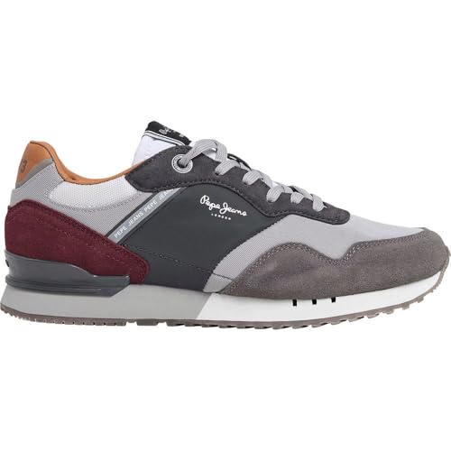 Pepe Jeans Herren London Brand M Sneaker, Grey Dark Grey, 40 EU Pepe Jeans Herren London Brand M Sneaker, Grey Dark Grey, 40 EU von Pepe Jeans