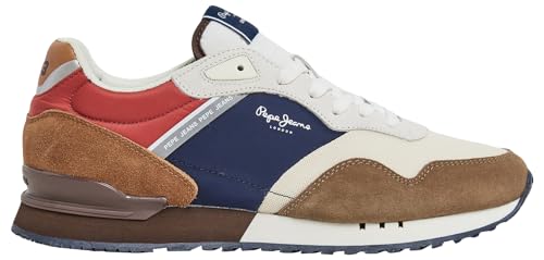 Pepe Jeans Herren London Class M Sneaker, Braun (Mud Brown), 11 von Pepe Jeans