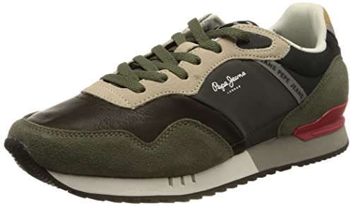 Pepe Jeans Herren London ONE Cover M Sneaker, 765KHAKI Green, 42 EU von Pepe Jeans