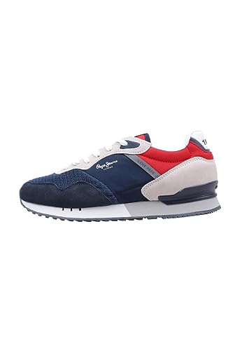 Pepe Jeans Herren London ONE M VINTED Sneaker, Navy, 45 EU von Pepe Jeans