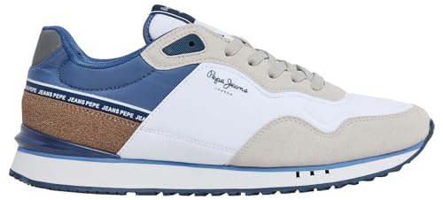 Pepe Jeans Herren London Seal M Sneaker, Weiß (Weiß), 10 von Pepe Jeans