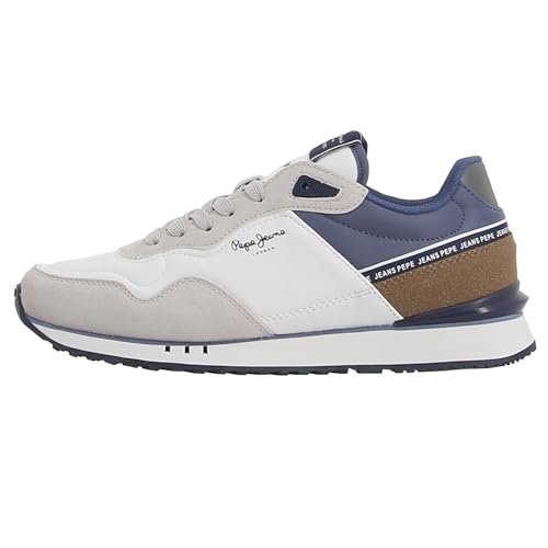 Pepe Jeans Herren London Seal M Sneaker, Weiß (Weiß), 7 von Pepe Jeans