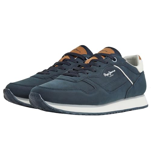 Pepe Jeans Herren London Street M Sneaker, Blue (Navy), 44 EU von Pepe Jeans