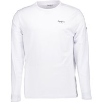 Pepe Jeans Herren Longsleeve weiß Slim Fit von Pepe Jeans