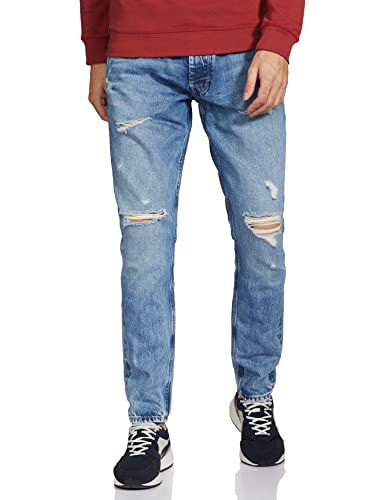 Pepe Jeans Herren Loose Fit Jeans Callen Crop, Blau (Wiser Wash Destroy Med Used 000), 32W / 34L von Pepe Jeans