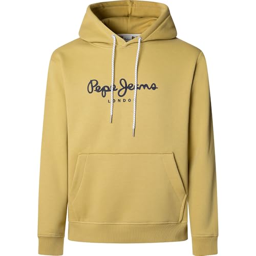Pepe Jeans Herren Macbeth Plain Hoodie Sweatshirt, Gelb (Cast Yellow), M von Pepe Jeans