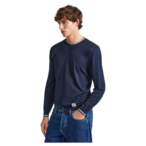 Pepe Jeans Herren Mike Knitwear, Blau (Dulwich Blue), L von Pepe Jeans