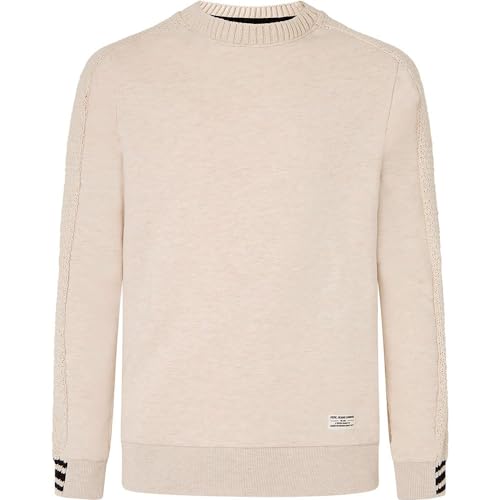Pepe Jeans Herren Murphy Knitwear, Beige (Chalk White), M von Pepe Jeans