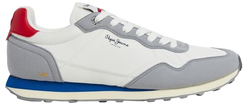 Pepe Jeans Herren Natch Basic M Sneaker, Weiß (Weiß), 10 von Pepe Jeans