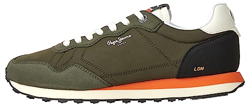 Pepe Jeans Herren Natch ONE M Sneaker, Green (Khaki Green), 42 EU von Pepe Jeans