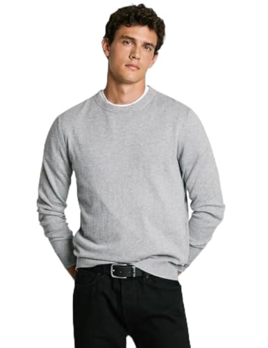 Pepe Jeans Herren New Andre Crew Neck Strickwaren, Grau (Marl Grey), X-Large von Pepe Jeans