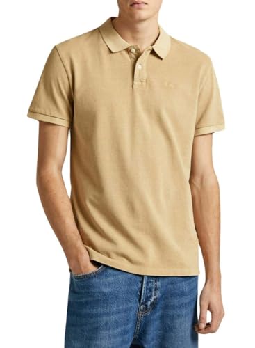 Pepe Jeans Herren New Oliver Gd Polo, Beige (Base Beige), L von Pepe Jeans