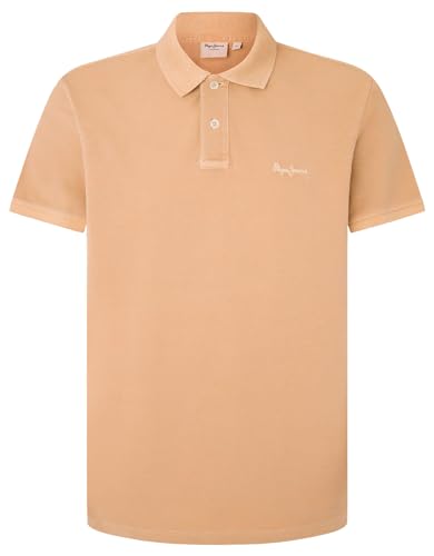 Pepe Jeans Herren New Oliver Gd Polo, Brown (Khaki Beige), M von Pepe Jeans