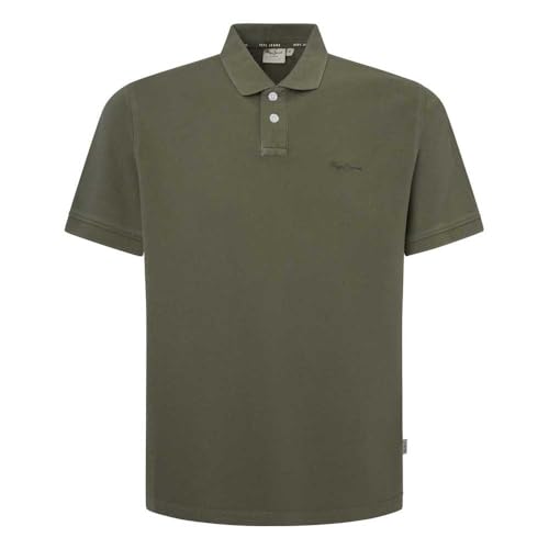 Pepe Jeans Herren New Oliver Gd Polo, Grün (Safari Green), XXL von Pepe Jeans