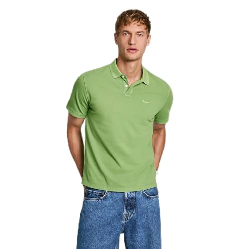 Pepe Jeans Herren New Oliver Gd Polo, Grün (Valley Green), L von Pepe Jeans