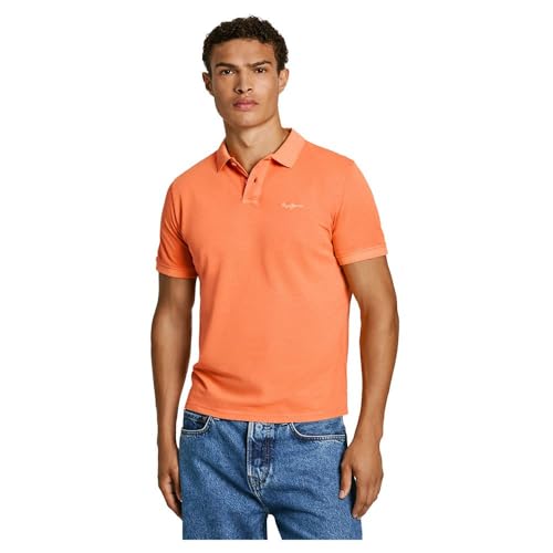 Pepe Jeans Herren New Oliver Gd Polo, Orange (Dunkelorange), XXL von Pepe Jeans