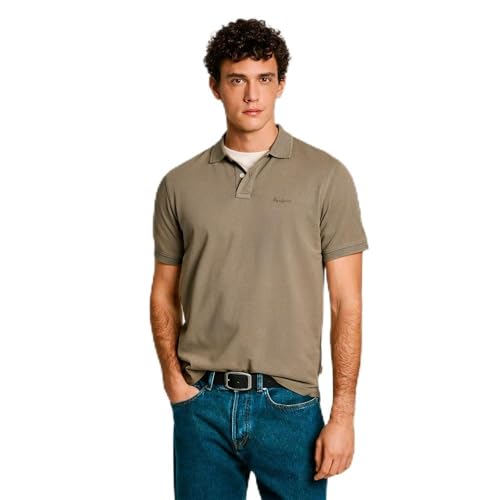 Pepe Jeans Herren New Oliver Gd Poloshirt, grün, XXL von Pepe Jeans
