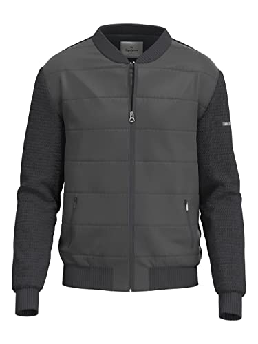 Pepe Jeans Herren Noel Strickjacke, Schwarz (Washed Black), M EU von Pepe Jeans