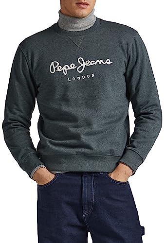 Pepe Jeans Herren Nouvel Sweatshirt, Green (Regent Green), S von Pepe Jeans