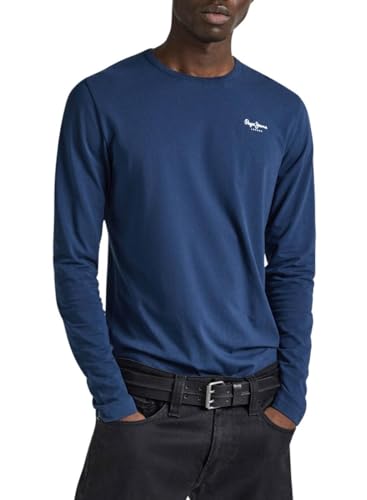Pepe Jeans Herren Original Basic 2 Long N T-shirt, Blau (Navy), M von Pepe Jeans