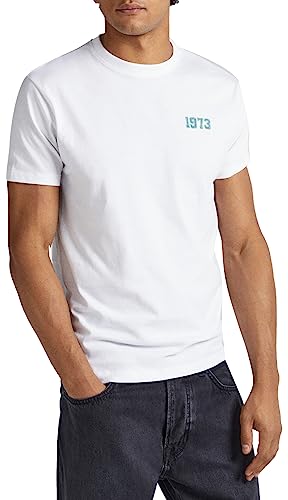 Pepe Jeans Herren Oare T-Shirt, White (White), XXL von Pepe Jeans