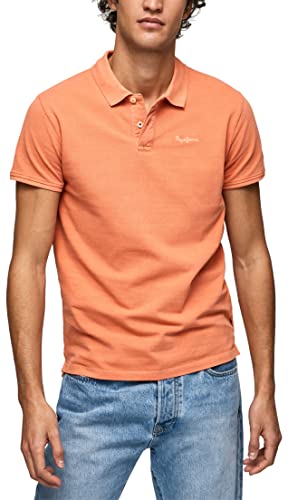 Pepe Jeans Herren Oliver Gd Polo, Orange (Squash Orange), XL von Pepe Jeans