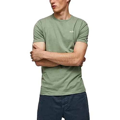 Pepe Jeans Herren Original Basic 3 N T-Shirt, Grün (Casting), M von Pepe Jeans