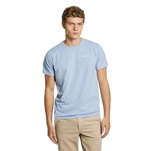Pepe Jeans Herren Original Basic 3n T-Shirt, Helles Themseblau, M von Pepe Jeans