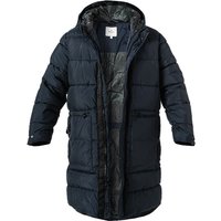 Pepe Jeans Herren Parka blau Mikrofaser unifarben von Pepe Jeans